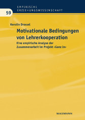 Motivationale Bedingungen von Lehrerkooperation - Eine empirische Analyse der Zusammenarbeit im Projekt 